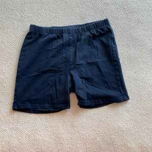 Blue girls under shorts